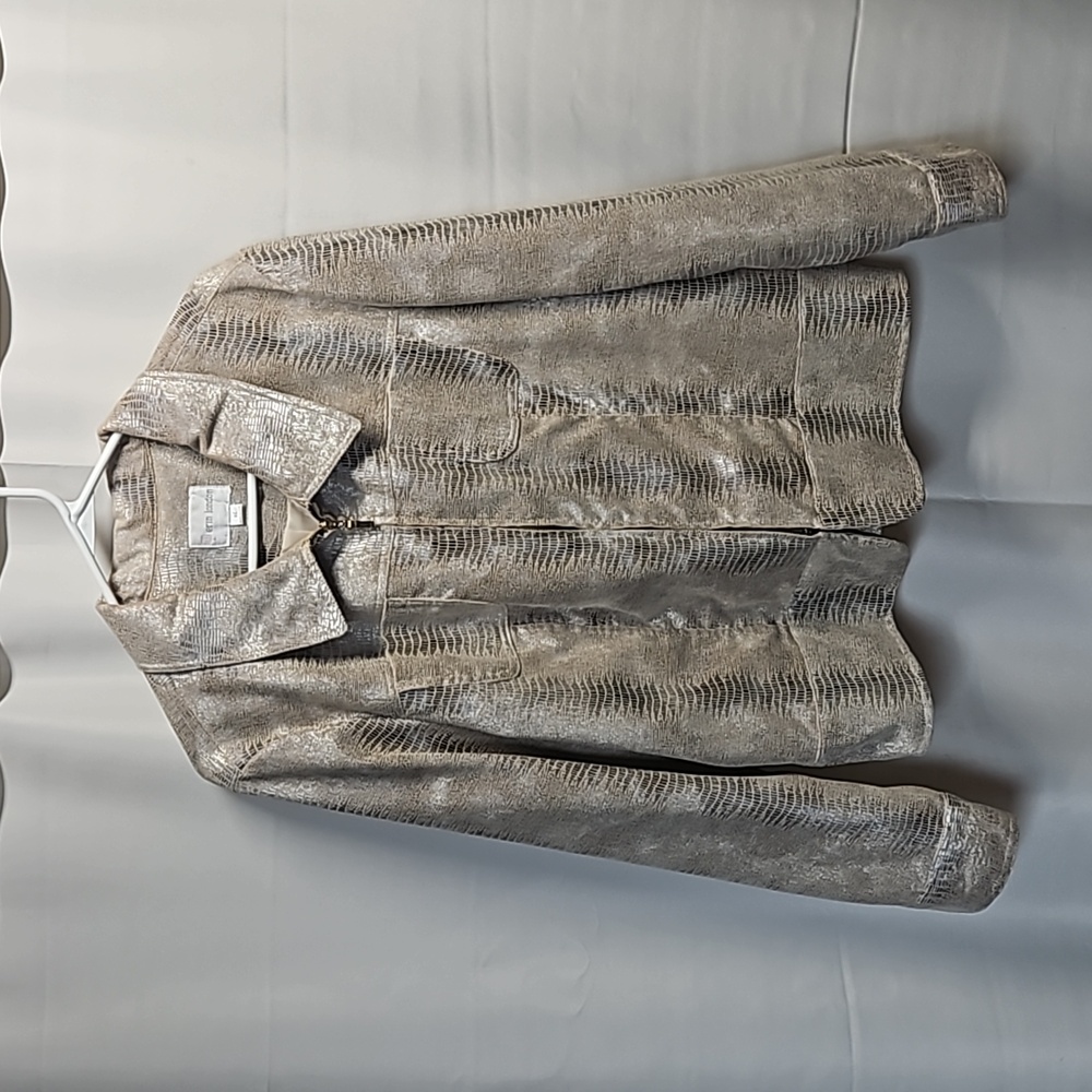Erin London Reptile Lined Jacket Sz XL
